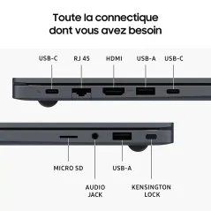 Samsung PC Galaxy Book4 - 15,6" - core I5 - 16GB RAM - 512GB SSD Stockage (NP750XGJ-KG4FR)