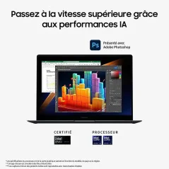 Samsung PC Galaxy Book4 Pro - 14" - core i5 - 16GB RAM - 512GB SSD stockage - NP944XGK-KG5FR gris