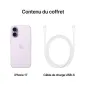 Apple iPhone 17 - Apple A19 Hexa-Core - 256 Go - Ecran Super Retina XDR OLED 6.3" - iOS 26 - Lavande