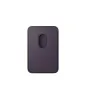 Apple Porte-cartes en tissage fin pour iPhone avec MagSafe - Signé Apple - tissu micro-sergé résistant - Violet nuit