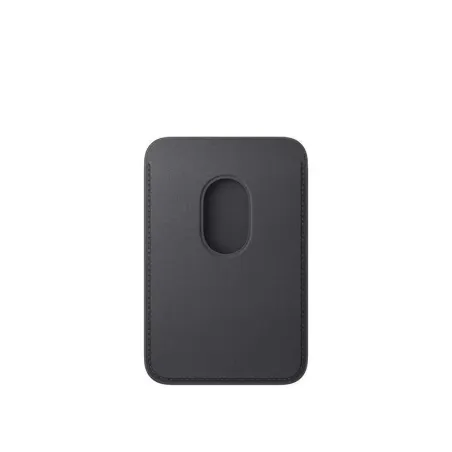 Apple Porte-cartes en tissage fin pour iPhone avec MagSafe - Signé Apple - tissu micro-sergé résistant - Noir