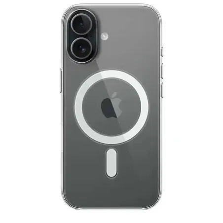 Apple Coque transparente avec MagSafe pour iPhone 17 - Signé Apple - Certifié Qi2.2 - Anti‑rayures - Polycarbonate