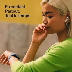 Apple Watch SE 3 GPS + Cellulaire - 44 mm - Aluminium Lumière Stellaire - Bracelet Sport Lumière Stellaire M/L