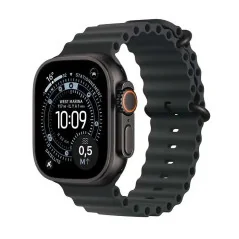 Apple Watch Ultra 3 5G-LTE GPS + Cellulaire - 49 mm - Titane Noir - Bracelet Océan Noir - WatchOS 26