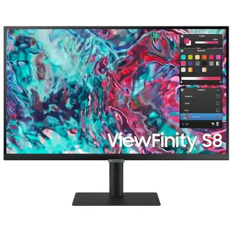 Samsung 27 LED - Écran PC 4K - 3840 x 2160 pixels - 5 ms (gris à gris) - HDR10 - Hub USB - Pivot - Noir
