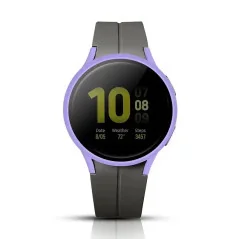 Samsung Protection Galaxy Watch 5, 40mm violet Intégrale coque en polycarbonate Verre Trempé