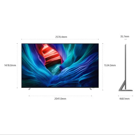 Samsung téléviseur 4K de la technologie Micro RGB 2025 115" design ultra-fin (44,9 mm) sans reflet