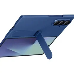 Samsung Coque en silicone avec lanière bleu Galaxy Fold7 (+ film de protection anti-reflet) EF-MF966