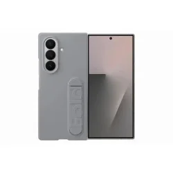 Samsung Coque en silicone avec lanière gris Galaxy Fold7 (+ film de protection anti-reflet) EF-MF966