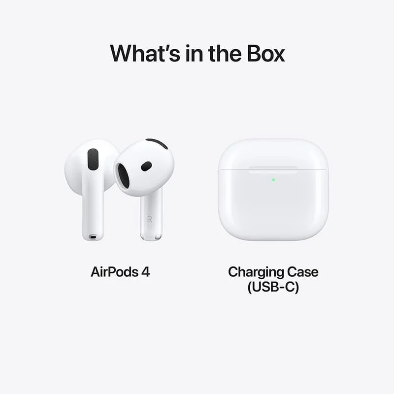 Apple AirPods 4ème génération - Appels / Musique - 30 heures - Blanc