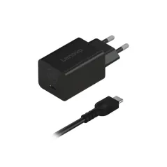 Lenovo GaN Nano 65 W Adaptateur - 100 à 240 V/1,5 A 50 à 60 Hz - ThinkPad (T, P, L, X, Edge) Yoga IdeaPad Chromebook Flex