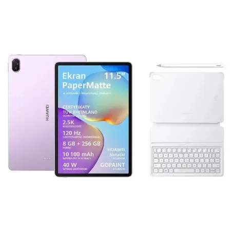 HUAWEI MatePad 11.5 2025 PaperMatte Edition Tablette Wi-Fi 8GB 256GB Violet + Clavier + Stylet résolution de 2456 × 1600 px