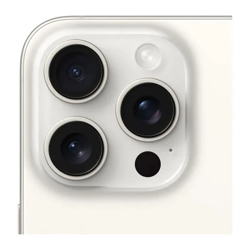 Apple iPhone 15 Pro Max - 256Go - 6,7'' - Poids 221g - Titane Blanc - Neuf - Garantie 1an