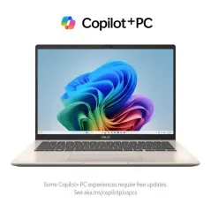 ASUS Vivobook 14 (M1407) Copilote+ PC 14 pouces - AMD Ryzen™ AI 7 - AMD Radeon™ - 16 Go RAM - 512 Go SSD - Or platine