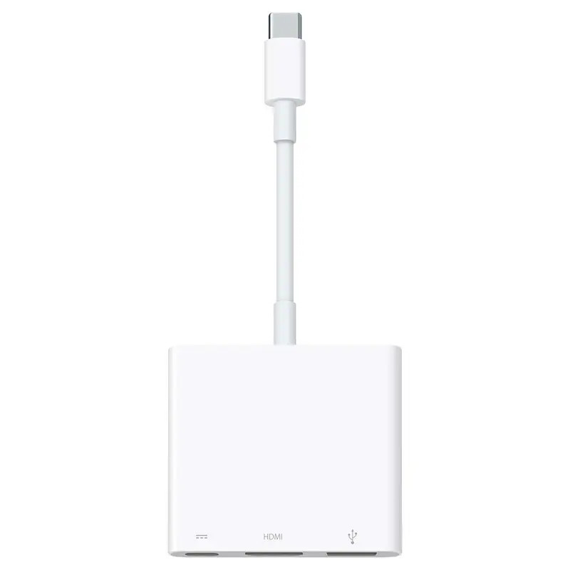 Apple - Original Apple - Digital AV Multiport Adaptateur - USB-C mâle vers USB , HDMI , USB-C femelle
