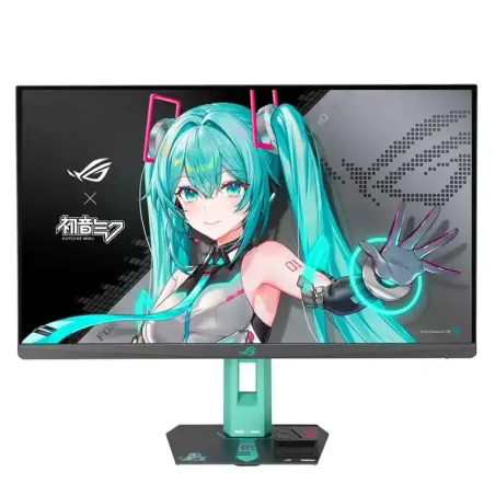 Asus ROG Strix Hatsune Miku Edition 27 pouces - 260 Hz - 0,3 ms - AMD FreeSync Premium - 1x USB-C, 1x DP HDMI, 1x Prise casque