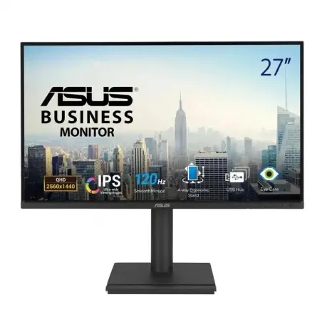 ASUS BE27AQG Moniteur professionnel 27 pouces QHD - 120 Hz - 5 ms - DisplayPort (1x) , HDMI (1x), USB-A (4x), Sortie casque (1x)