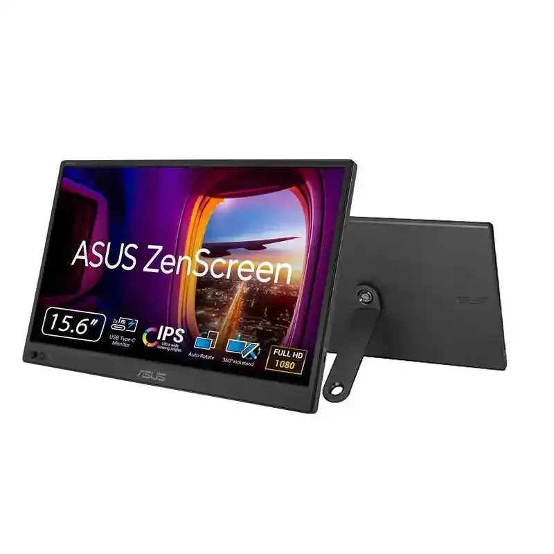 ASUS Moniteur portable ZenScreen 16 pouces Full HD IPS - anti-scintillement, faible lumière bleue, antireflet, béquille à 360°
