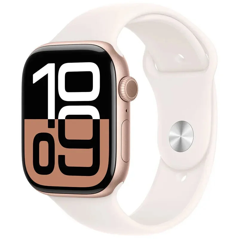 Apple Watch Series 10 GPS - Boîtier en aluminium Or Rose 42 mm - Bracelet sport Apple Watch Series 10 GPS - Boîtier en aluminium Or Rose 42 mm - Bracelet sport