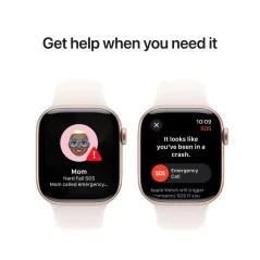 Apple Watch Series 10 GPS - Boîtier en aluminium Or Rose 42 mm - Bracelet sport
