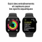 Apple Watch Series 10 GPS + Cellulaire - aluminium Noir de jais 46 mm - Bracelet sport