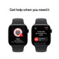 Apple Watch Series 10 GPS + Cellulaire - aluminium Noir de jais 46 mm - Bracelet sport
