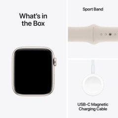 Apple Watch SE (2ème gén) GPS - Aluminium 40mm Lumière Stellaire - Sport lumière stellaire