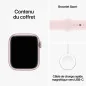 Apple Watch Series 9 GPS + Cellulaire - Boîtier en aluminium Rose 45 mm - sport Apple Watch Series 9 GPS + Cellulaire - Boîtier en aluminium Rose 45 mm - sport