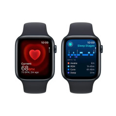 Apple Watch SE (2ème génération) GPS - Aluminium 44mm - Sport - couleur Minuit