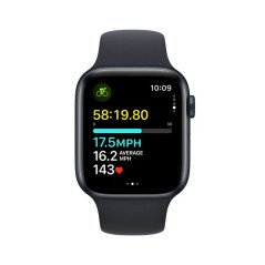 Apple Watch SE (2ème génération) GPS - Aluminium 44mm - Sport - couleur Minuit