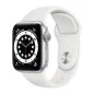 Apple Watch Série 6 GPS + Cellulaire - boîtier en aluminium argenté de 40 mm