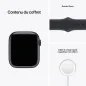 Apple Watch Series 7 GPS - Boîtier en aluminium minuit 45 mm - Bracelet sport