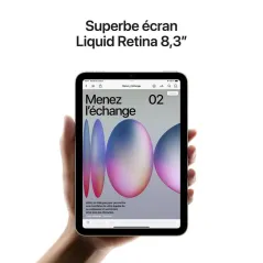 Apple iPad Mini A17 Pro (7e génération) - 8,3 pouces - 256Go - Wi-Fi 6E - Mauve