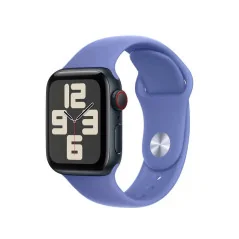 Apple Watch Bracelet - Signé Apple - Boucle Sport 40 mm - S/M - Fluoroélastomère - Couleur bleu pervenche