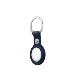 Apple Accessoire - Original Apple - Porte-clés à tissage fin pour AirTag – L’acier inoxydable - Bleu