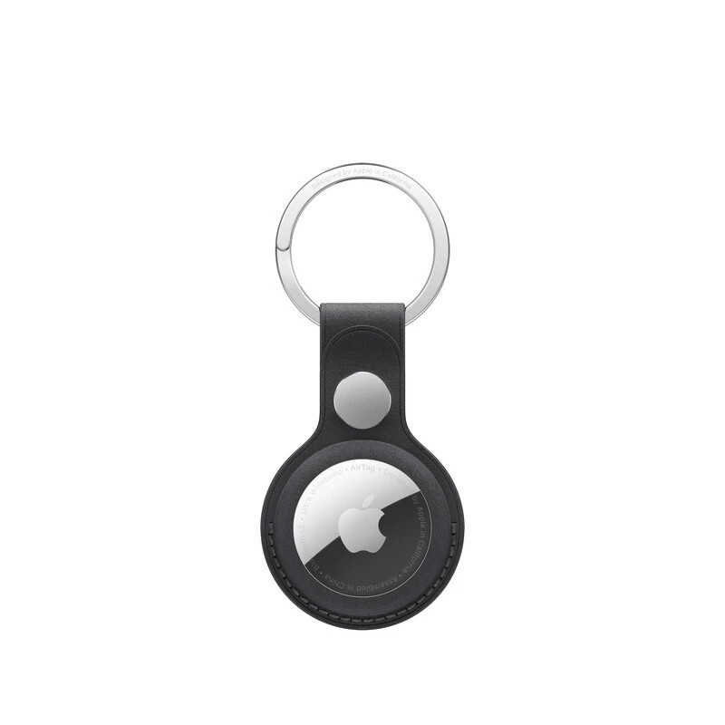 Apple Accessoire - Original Apple - Porte-clés à tissage fin pour AirTag – L’acier inoxydable - Noire