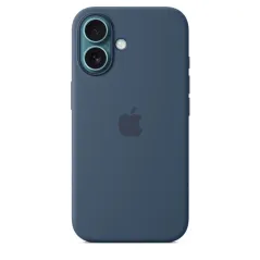 Apple Accessoire - Original Apple - Étui iphone en silicone MagSafe iPhone 16 – couleur Denim