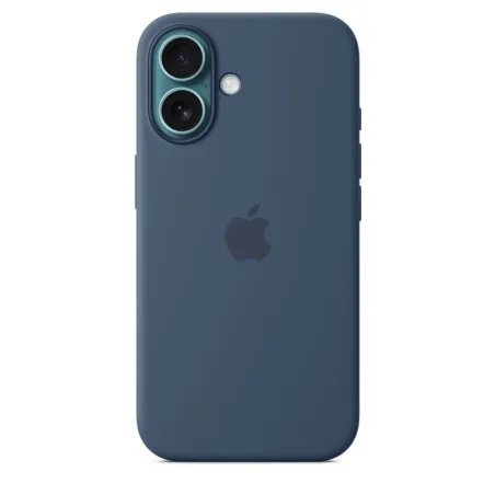 Apple Accessoire - Original Apple - Étui iphone en silicone MagSafe iPhone 16 – couleur Denim
