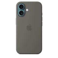 Apple Accessoire - Original Apple - Étui iphone en silicone MagSafe iPhone 16 – couleur Gris pierre