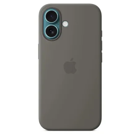 Apple Accessoire - Original Apple - Étui iphone en silicone MagSafe iPhone 16 – couleur Gris pierre