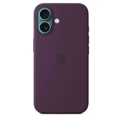 Apple Accessoire - Original Apple - Étui iphone en silicone MagSafe iPhone 16 – couleur Prune