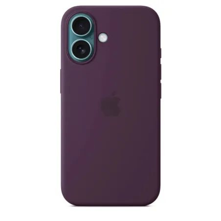 Apple Accessoire - Original Apple - Étui iphone en silicone MagSafe iPhone 16 – couleur Prune