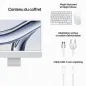 Apple iMac 24" Puce M3 256 Go SSD 8 Go RAM CPU 8 - GPU 8 - Argent - Garantie 1 An