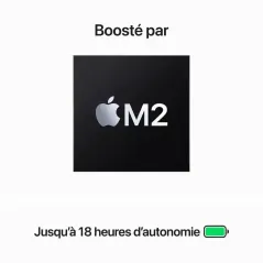 Apple MacBook Air 15.3'' - Puce M2 - 256 Go SSD - 8 Go RAM - Argent - Garantie 1 An