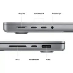 Apple MacBook Pro 14'' - Puce M2 Pro - 512 Go SSD - 16 Go RAM - CPU 10 - GPU 16 - Gris
