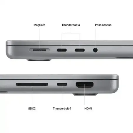 Apple MacBook Pro 14'' - Puce M2 Pro - 512 Go SSD - 16 Go RAM - CPU 10 - GPU 16 - Gris
