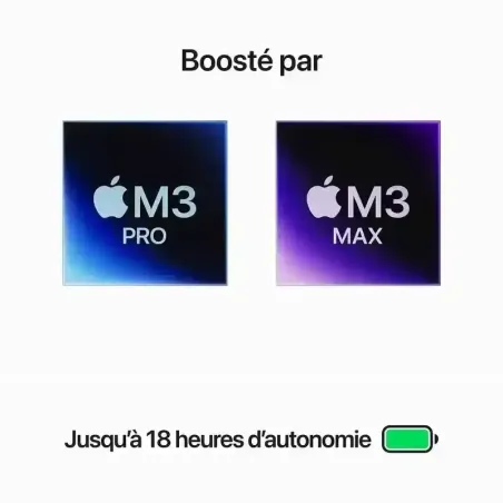 Apple MacBook Pro 14'' - Puce M3 Pro - 512 Go SSD - 18 Go RAM - CPU 11 - GPU 14 - Argent