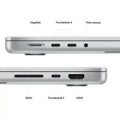 Apple MacBook Pro 16'' - Puce M2 Pro - 512 Go SSD - 16 Go RAM - CPU 12 - GPU 19 - Argent