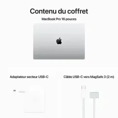 Apple MacBook Pro 16" - Puce M4 Pro - 512 Go SSD - 24 Go RAM - CPU 14 - GPU 20 - Argent