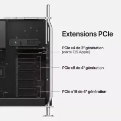Apple Mac Pro 1 To SSD 64 Go RAM Puce M2 Ultra CPU 24 coeurs GPU 60 cœurs